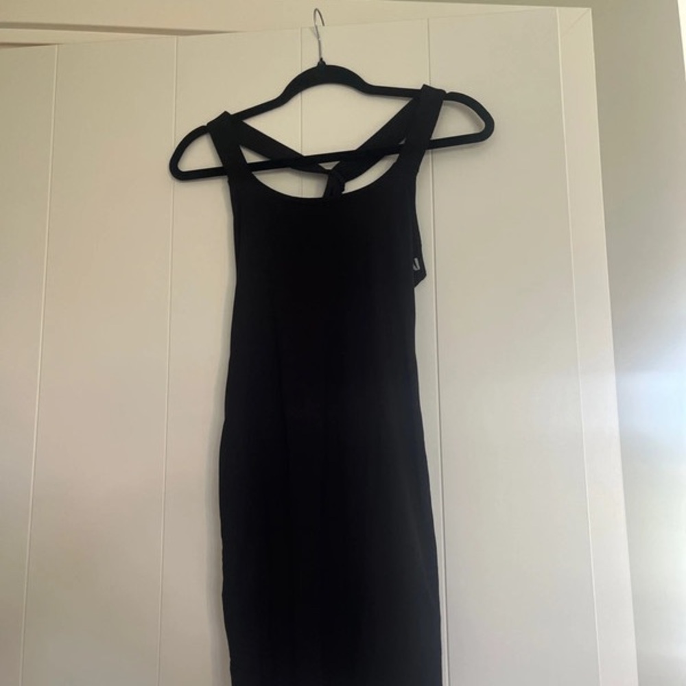 Black Sheath Halter Dress for Cocktail Events